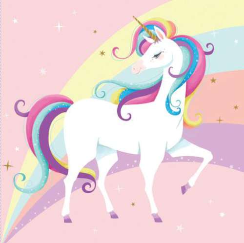 Unicorn Sparkle Lunch Napkins - Click Image to Close